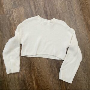 Zara Cream Crew Neck Sweater